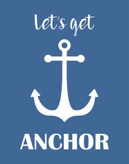 anchor simple vector print