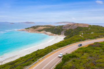Aerial View of Great Ocean Road in Victoria, Australia