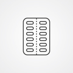 Pill vector icon sign symbol