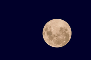 Blood moon, eclipse seen from, La Pampa,January 21, 2019   Argentina