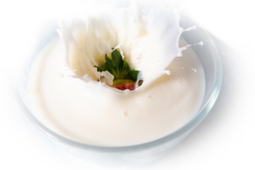 strawberry with cream