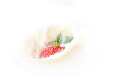 strawberry with cream