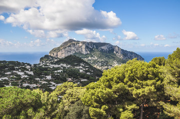 Naklejka premium Panorama of the island of Capri