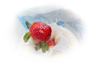 strawberry with cream