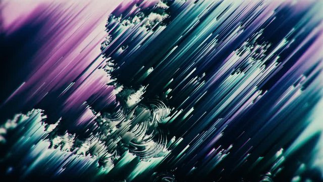 Glitchy textured multicolor background loop with noisy lines and video feedback