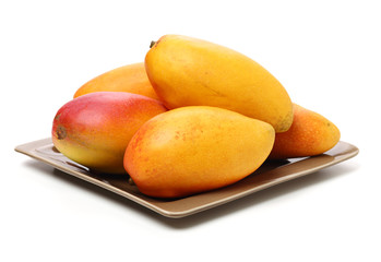 Mango on white background