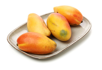Mango on white background