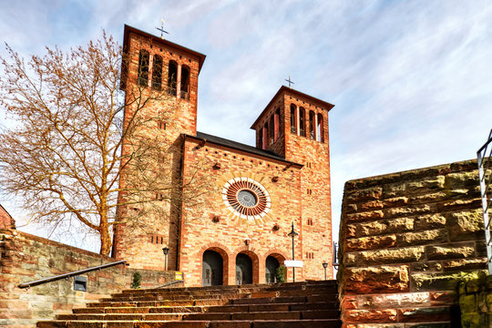 Church St. Georg in Bensheim, Bergstrasse, Germany