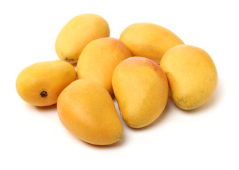 Mango on white background