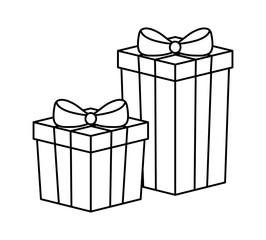 set of gift boxes icons