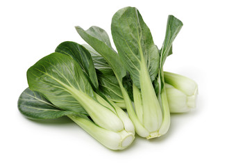 Pok Choi on white background