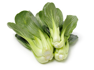 Pok Choi on white background