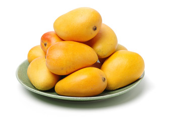 Mango on white background