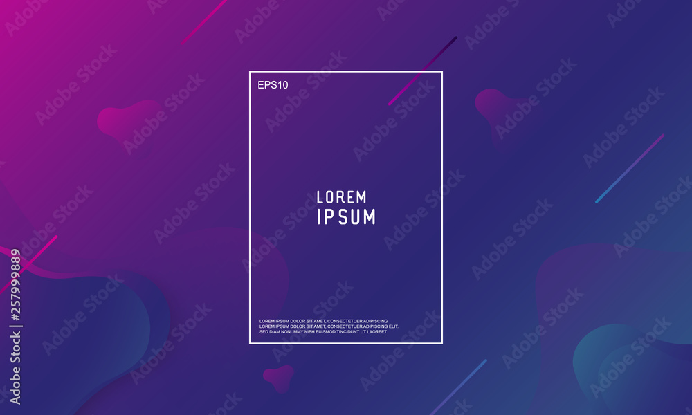Poster abstract minimal geometric background. modern vector design illustration. trendy gradient shapes com
