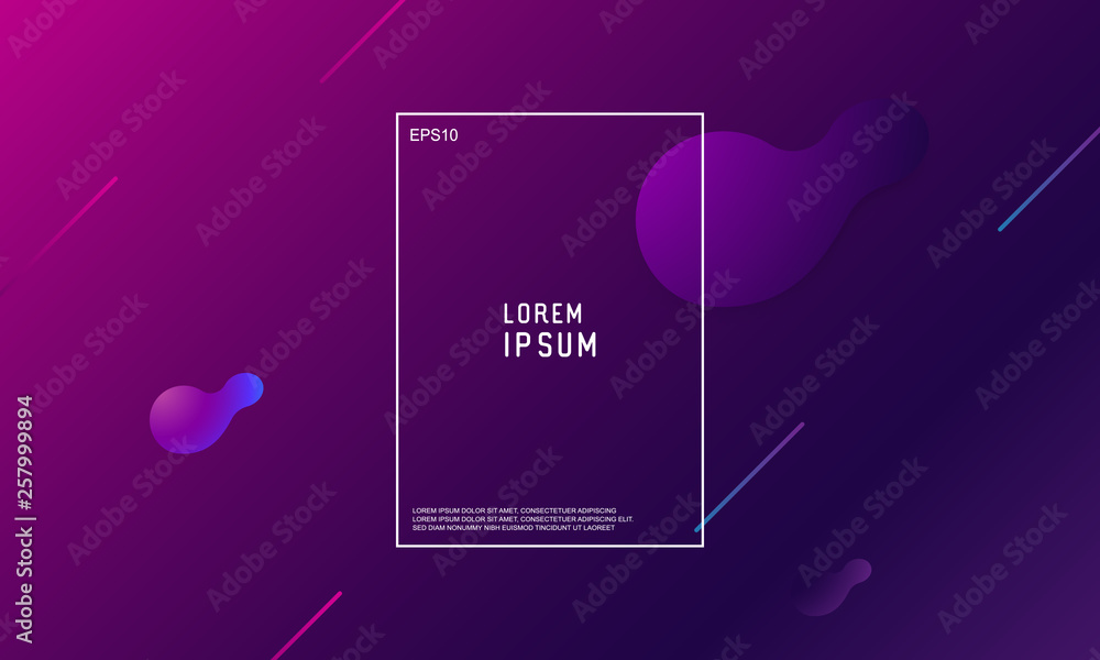 Poster abstract minimal geometric background. modern vector design illustration. trendy gradient shapes com