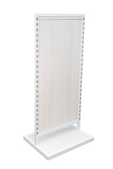 Advertising POS POI Display Rack Shelves For Supermarket Floor Showcase on the white