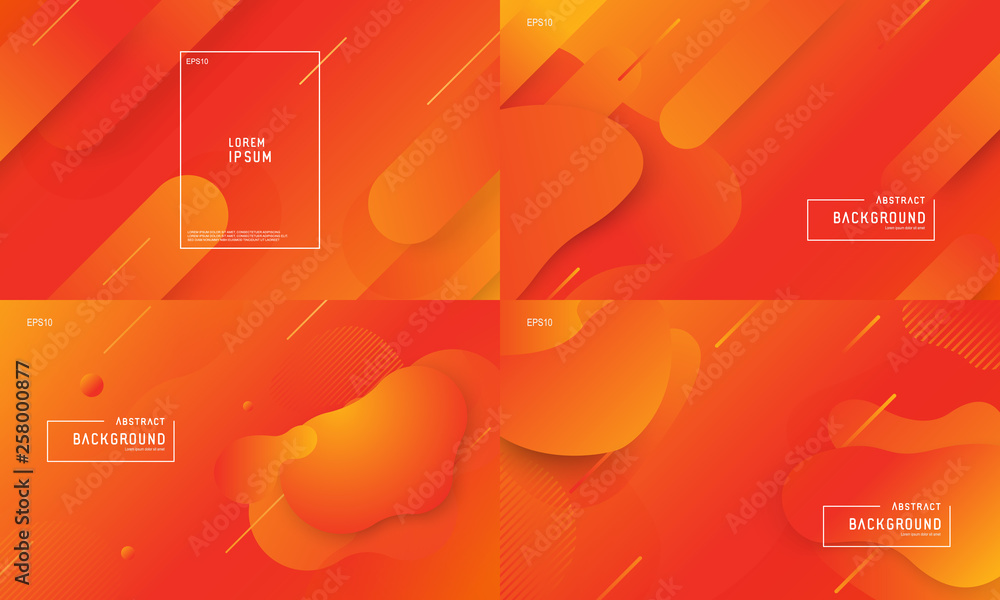 Poster abstract minimal geometric background. modern vector design illustration. trendy gradient shapes com