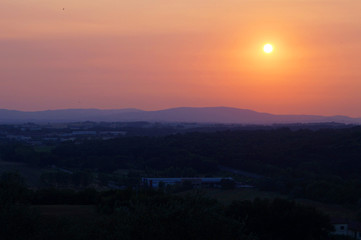 Sunset in the mountains Italy Landscape