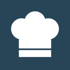 Silhouette icon chef hat