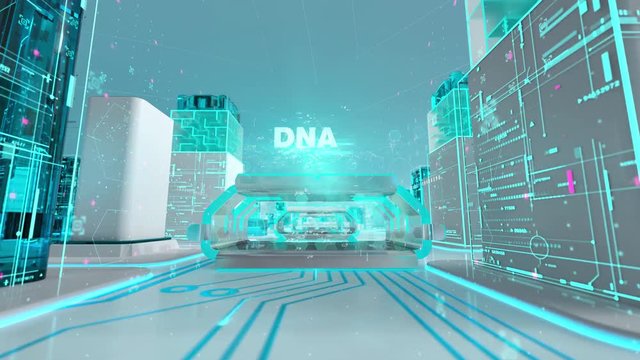 MTHFR with medical digital technology concept