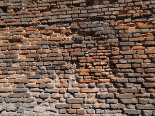 red brick wall background