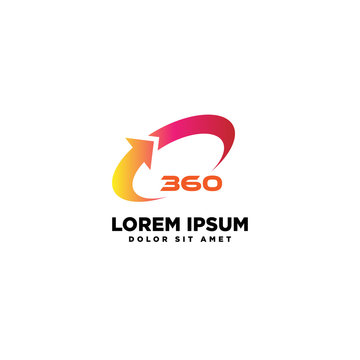360 logo design concept for web, app, other