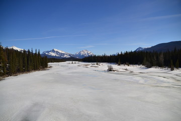 Athabasca River in Winter