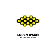 logo hexa gonal for bee and networking