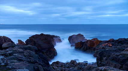 Obraz premium Fotografias na praia de castro de São Paio