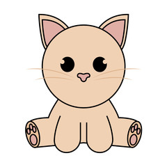 Abstract cute cat