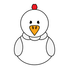 Abstract cute chicken