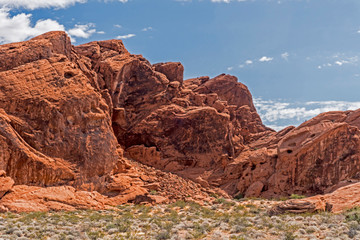Naklejka premium Scenic landscape view in the Valley of Fire State Park.