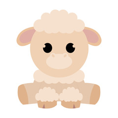 Abstract cute sheep