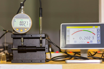 High accuracy and modern of digital gauges with probe and touch screen monitor for dimension...