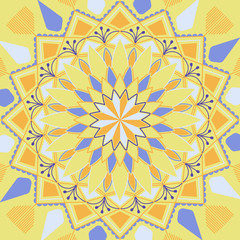 Bright mandala design