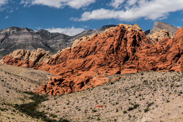 Scenic landscape view in the Valley of Fire State Park.