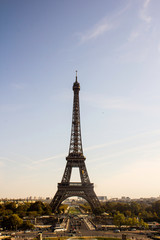 Fototapeta na wymiar Eiffel Tower at the Golden Hour