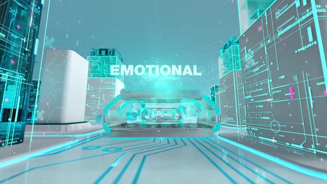 PTSD with medical digital technology concept