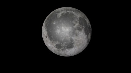 Fototapeta na wymiar 3d moon planet on space