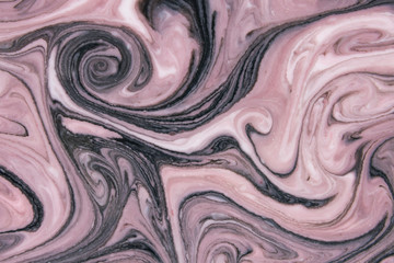 Beautiful abstract painting is a painting technique Ebru .Turkish Ebru style on the water with acrylic paints wring wave.Stylish combination of luxury.Contemporary art marble liquid texture