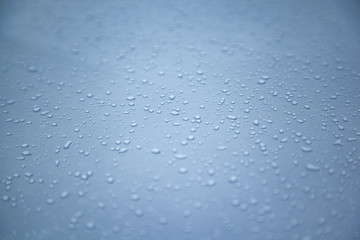 Water drops on the glass