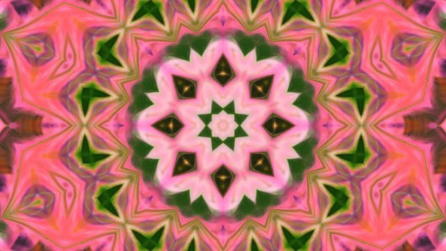 Abstract Colorful Kaleidoscope Movement