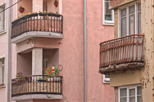 Balconies With Flowers