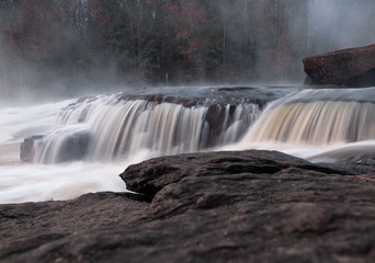 Obraz premium Waterfall Low to ground