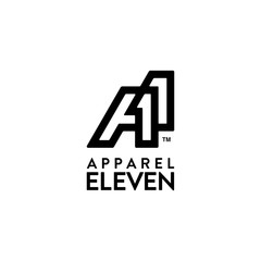 illustration logo combination from letter A with number eleven logo design concept
