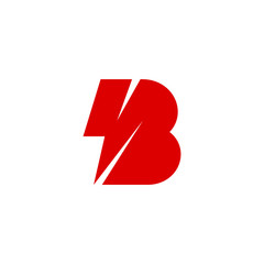 Bolt or letter b logo design inspiration