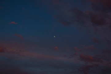 moon and clouds