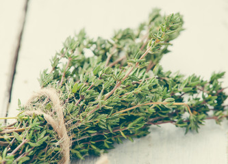 bunch of fresh thyme