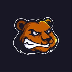 Bear logo mascot vector can be downloaded in vector format for unlimited image size and to easily change colors 