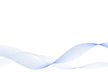 Gordijnen Abstract color wave vector.Beautiful curve or smoke design background vector. © somchaikhun